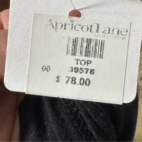 POL Black Top with Gold and Teal Birds of a Feather Sequin - Medium - Picture 6 of 8